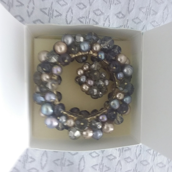 Stella and Dot multi funky pearl bracelet and ring new - Picture 4 of 4